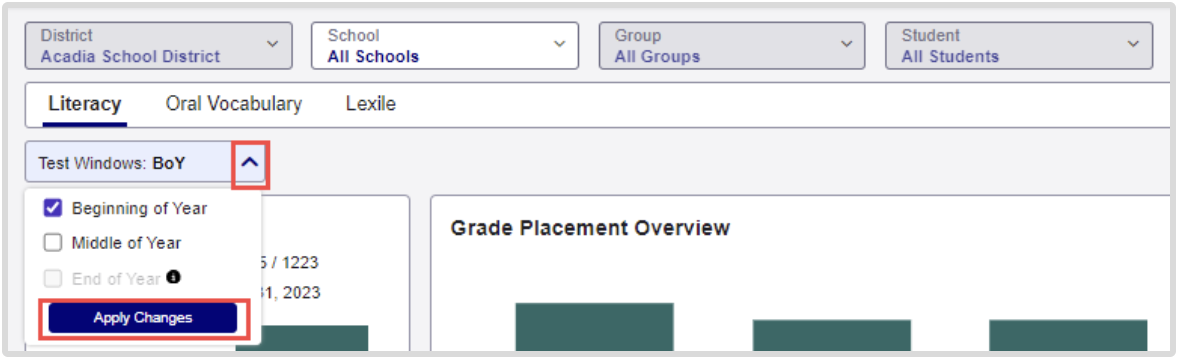 Imagine Language & Literacy growth report